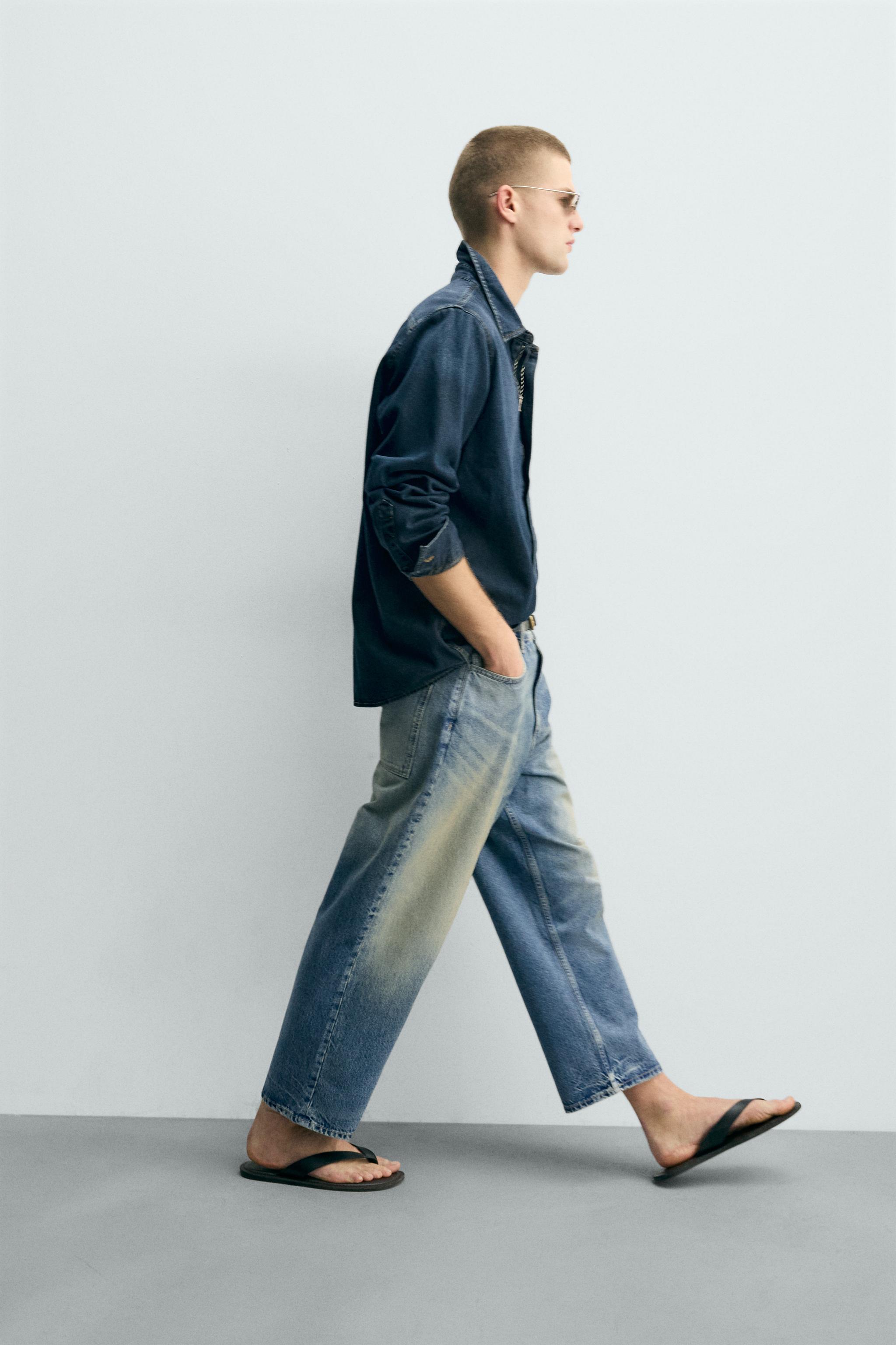 TAPERED WIDE FIT JEANS